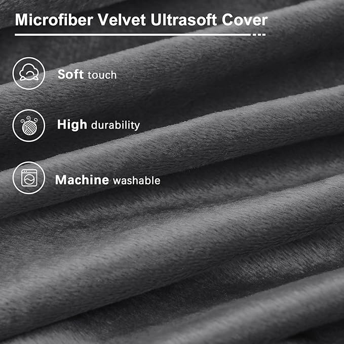 Bean Bag Chairs for Adults - Giant Bean Bag Chair Convertible Bean Bag Bed - Beanbag Chair with Micro Fiber Cover/Furniture Foam Filler - Floor Couch Sofa in Bedroom Dorm Room - Full Charcoal