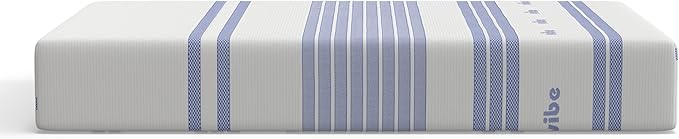 Vibe Gel Memory Foam Mattress, 12-Inch CertiPUR-US Certified Bed-in-a-Box, Queen, White