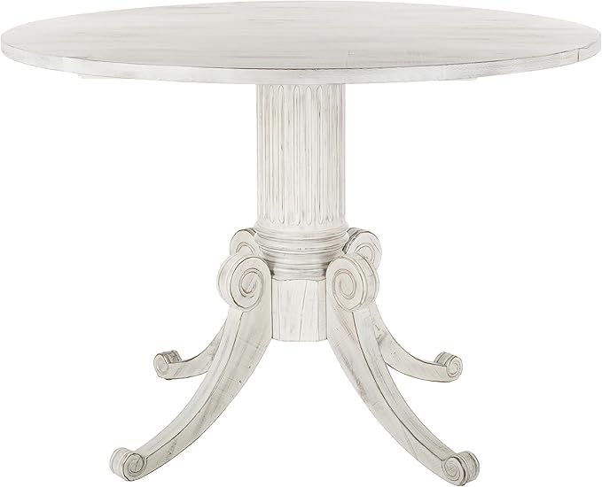 Safavieh Home Forest Traditional Antique White Drop Leaf Dining Table