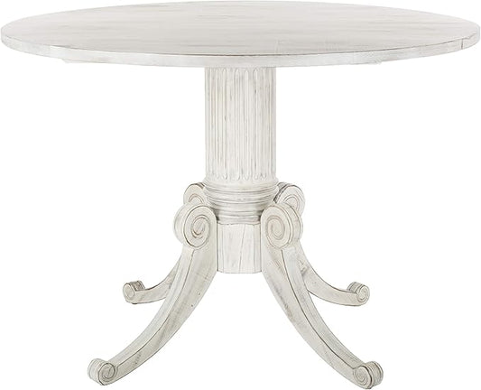 Safavieh Home Forest Traditional Antique White Drop Leaf Dining Table