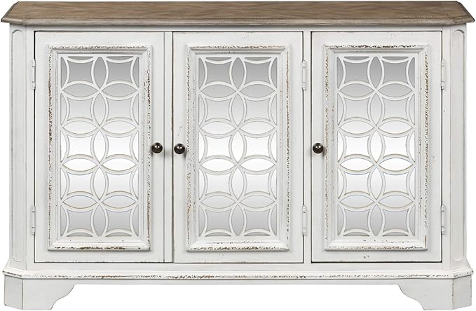Liberty Furniture Industries Magnolia Manor TV Console, W51 x D18 x H32, White