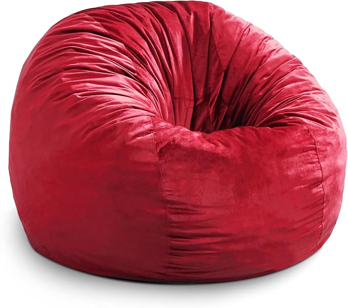 Hobestluk 5FT Bean Bag Chair Giant Bean Bag Chairs for Adults Large Bean Chairs with Removable Cover, Beanbag Chair with Filler, Adult Bean Bag Chairs for Living Room, Bedroom