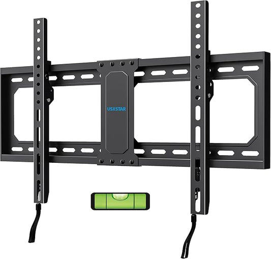 UL Listed Fixed TV Wall Mount for 37-82 Inch Screens, Low Profile TV Mount Fits 16", 18", 24" Studs, Wall Mount Bracket with Quick Release Lock, Max VESA 600x400mm, Holds up to 132 lbs by USX STAR