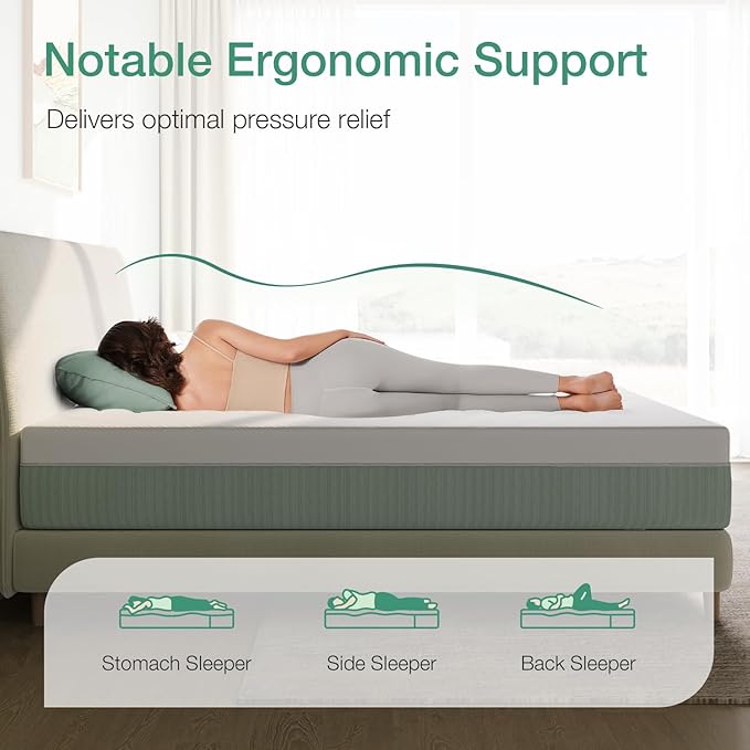 Novilla Mattress King Size,12 Inch Gel Memory Foam Mattress in a Box for Cool Night & Motion Isolation,Medium Firm Feel,Bliss