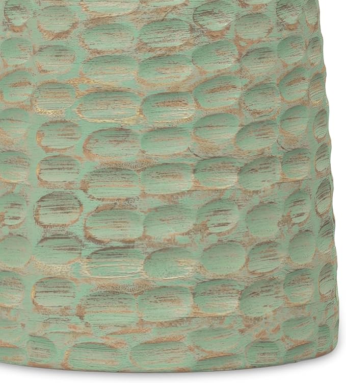 SIMPLIHOME Boyd 13-inch Wide Solid Mango End Table in Green Wash, Contemporary-Style Accent Table for Living Room, Bedroom, or Family Room, Assembled