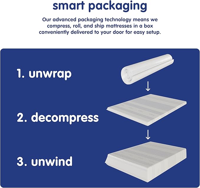 Vibe Gel Memory Foam Mattress, 12-Inch CertiPUR-US Certified Bed-in-a-Box, King, White
