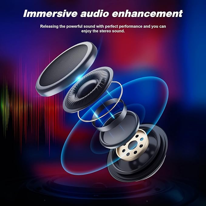 GTRACING Gaming Chair with Footrest Speakers Video Game Chair Bluetooth Music Heavy Duty Ergonomic Computer Office Desk Chair