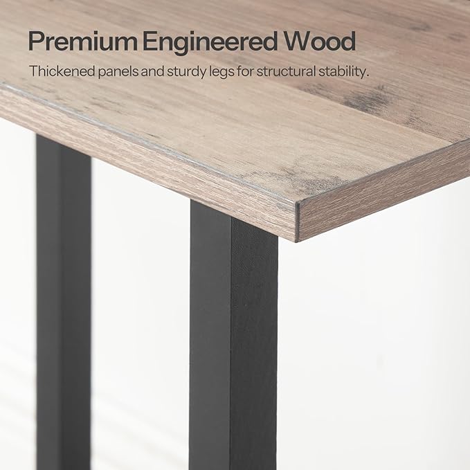 HOOBRO Small End Table with Charging Station, Narrow Side Table with USB Port and Outlets, Skinny Sofa Table, Slim Nightstand, Living Room, Bedroom, Greige and Black BG240UBZ01