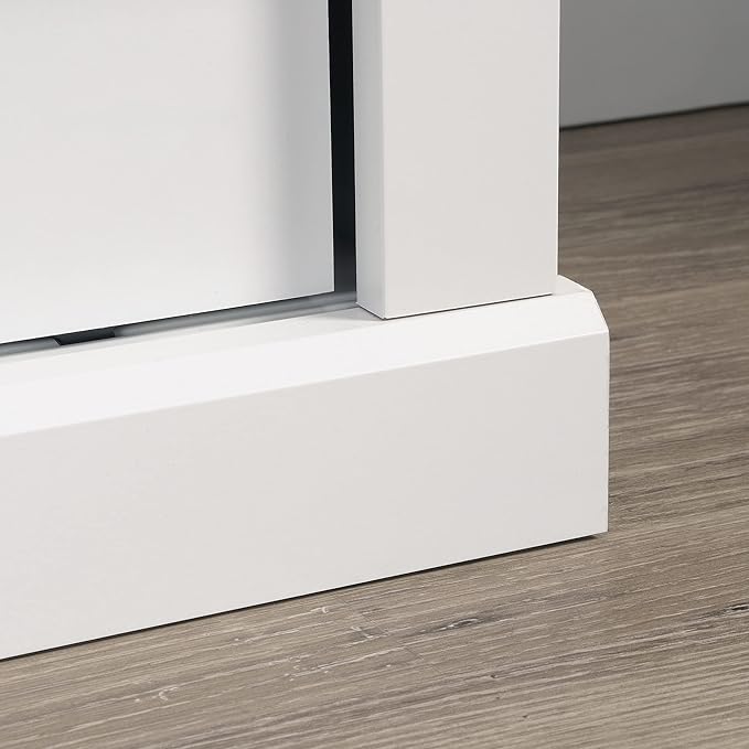 Sauder Miscellaneous Entertainment Farmhouse TV Stand, for TVs up to 70", Soft White Finish