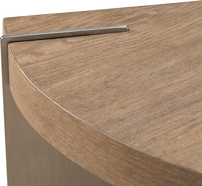 Liberty Furniture Harlow Living Room Sofa Table - Sandstone & Satin Nickel