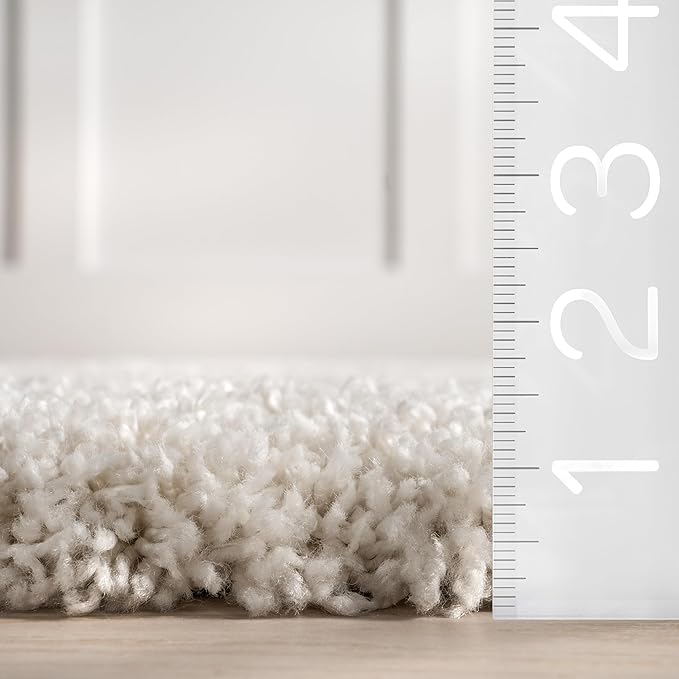 nuLOOM Gloria Abstract Shag Area Rug, 9x12, Beige