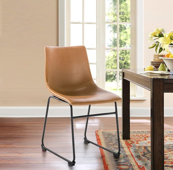 EdgeMod Brinley Dining Chair in Tan (Set of 2)