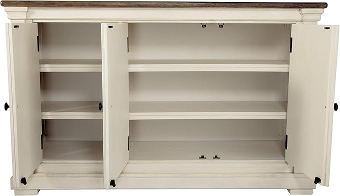 Signature Design by Ashley Bolanburg French Country Dining Room Server, Two-tone White & Brown
