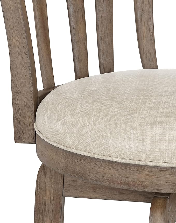 Hillsdale Savana Swivel Counter Height Stool, 29.5" High, Brown Gray