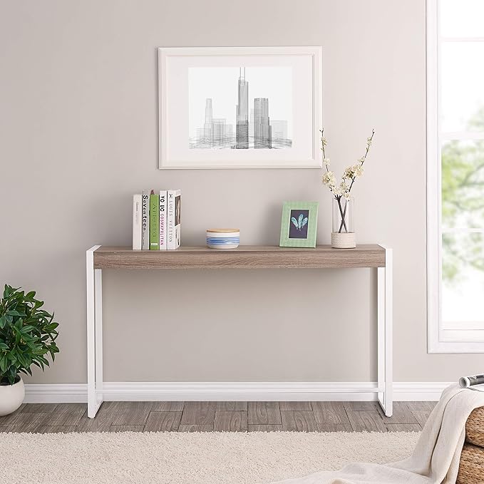 Holly & Martin Macen Console Tables Online - Mocha Gray with White Tables
