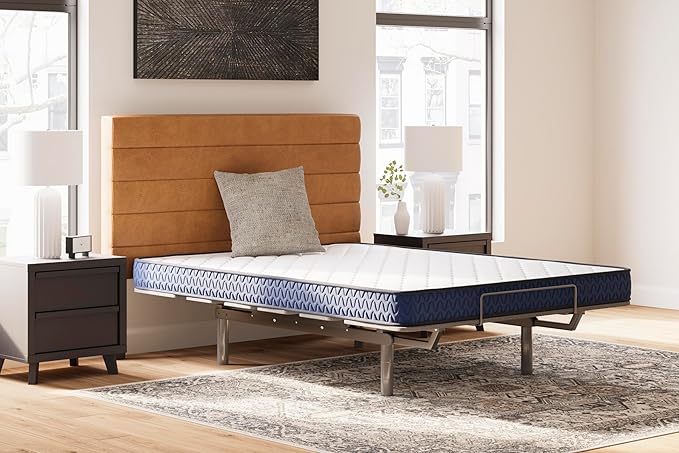 Signature Design by Ashley Full Size Medium Firm 6 Inch Memory Foam Mattress with Breathable Quilted Cover, Fiberglass Free, Mattress in A Box
