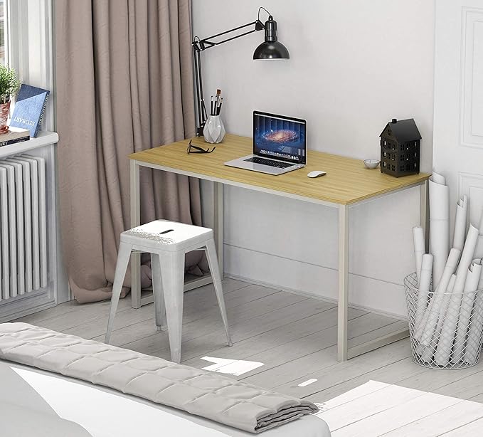 SHW Mission 40-Inch Home Office Computer Desk, Oak