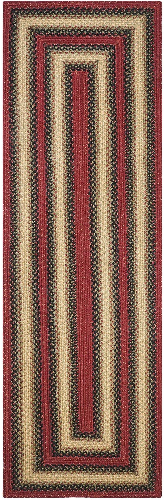 Highland Multi Color Jute Braided Rug Runner, 22x72 Rectangle - Warm Country and Lodge Decor, Perfect for Kitchens and Entryways - Reversible and Easy to Clean