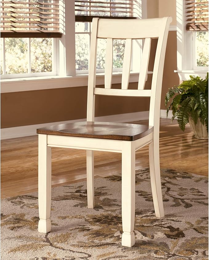Signature Design by Ashley WhiteOwing Dining Chair, Brown/Cottage White