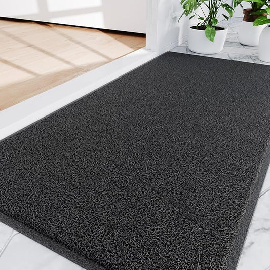 Amyracel Front Door Mat Indoor Outdoor Entrance, 36" x 48" All-Season Waterproof Heavy Duty Doormat for Outside Entry, Stain and Fade Resistant, Low Profile, Easy Clean Patio Entryway Mat