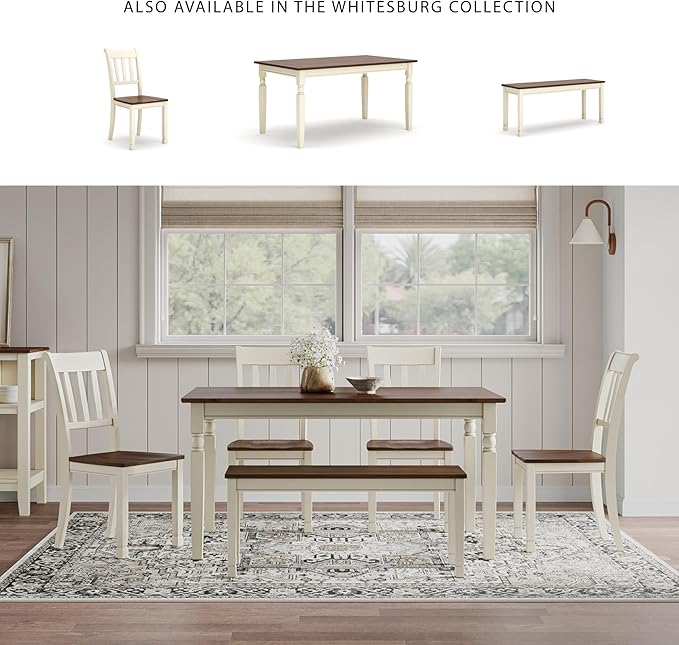 Signature Design by Ashley WhiteOwing Dining Chair, Brown/Cottage White