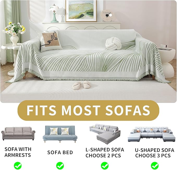 Non Slip Sofa Covers Couch Covers for 3 Cushion Couch Sofa Pet Friendly Washable Couch Covers for Sofa, Soft Thick Sectional Couch Covers L Shape Furniture Protector for Kids, Dogs 71" X102"
