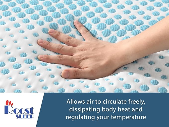 Cool Cloud Supreme 3 Inch Gel Memory Foam Queen Mattress Topper – Cooling, Ventilated Design for Back and Pressure Relief