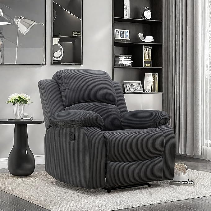 Recliner Chair, Recliner Home Theater Seating, Electric Reclining Chair for Adult, Breathing Chair for Living Room, Dark Grey