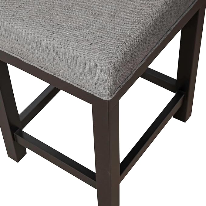 Liberty Furniture Industries Tanners Creek Uph Console Stool (3 Piece Set), W19 x D16 x H25, Medium Gray