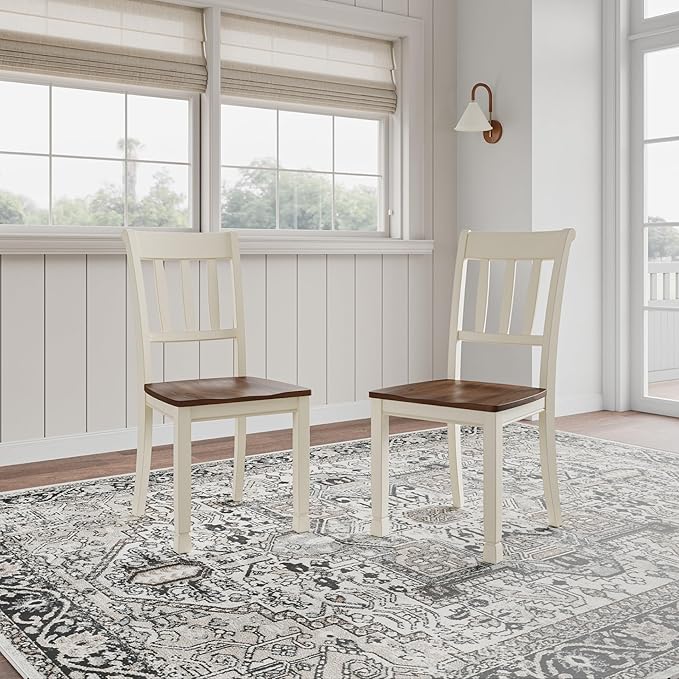 Signature Design by Ashley WhiteOwing Dining Chair, Brown/Cottage White