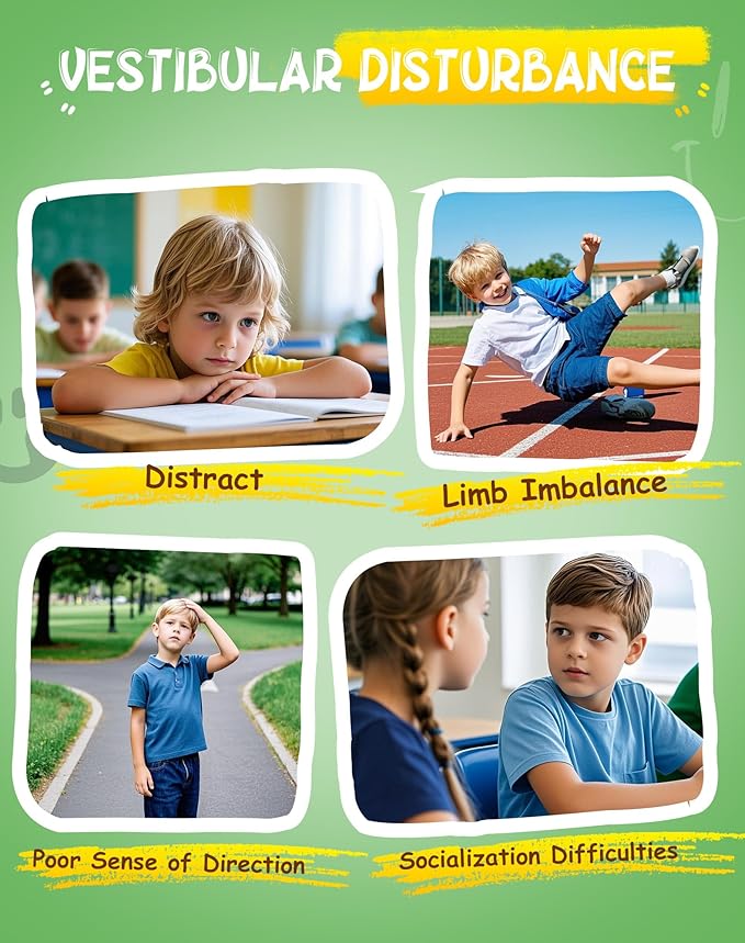 Spinning Chair for Autistic Kids, Sensory Swivel Chair, 220LBS Weight Capacity, Sensory Toy for Children with ADHD/Autism, Training Body Coordination, 3+ Years (Light Green)