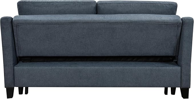 ERYE Modern 3-in-1 Sofa Loveseat Convertible Sleeper Sofabed, Queen Size Upholstered Love Seat Sofa Soft Cushion Daybed with Pull Out Sleeper Couch Bed for Living Room Home Apartment RV