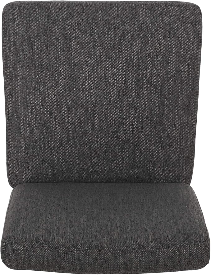 Christopher Knight Home Kuna Contemporary Upholstered Dining Chair (Set of 2), Charcoal + Gray