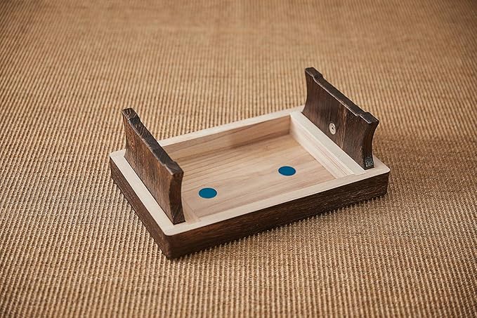 Wood Step Stool, Portable Rectangle Bed Stool, Small Step Ladder for Kitchen & Bathroom, Foot Rest Stool Under Desk, Large Surface, Strong and Durable