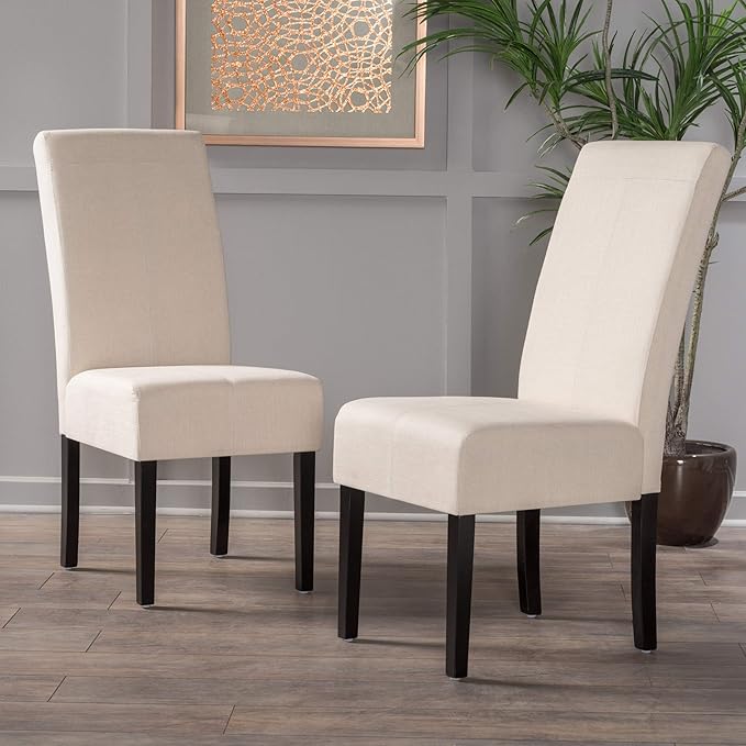 Christopher Knight Home Pertica Linen Dining Chairs, 2-Pcs Set, Natural