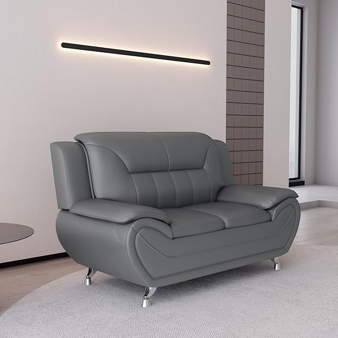 Container Furniture Direct Michael Sofa And Loveseat Gray