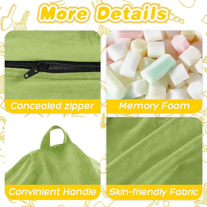 HABUTWAY 2FT Bean Bag Chair, 2' Beanbags Small Bean Bag Chairs with Filling, Teardrop Bean Bag Chair Luxurious Velvet Ultra Soft Fur with Removable Cover (Lime)