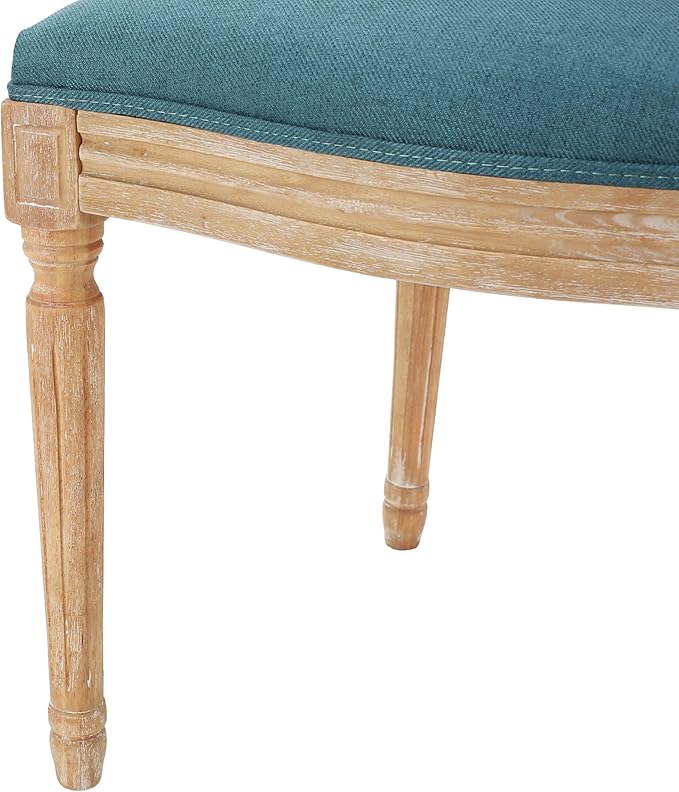 Christopher Knight Home Phinnaeus Fabric Dining Chairs, 2-Pcs Set, Dark Teal