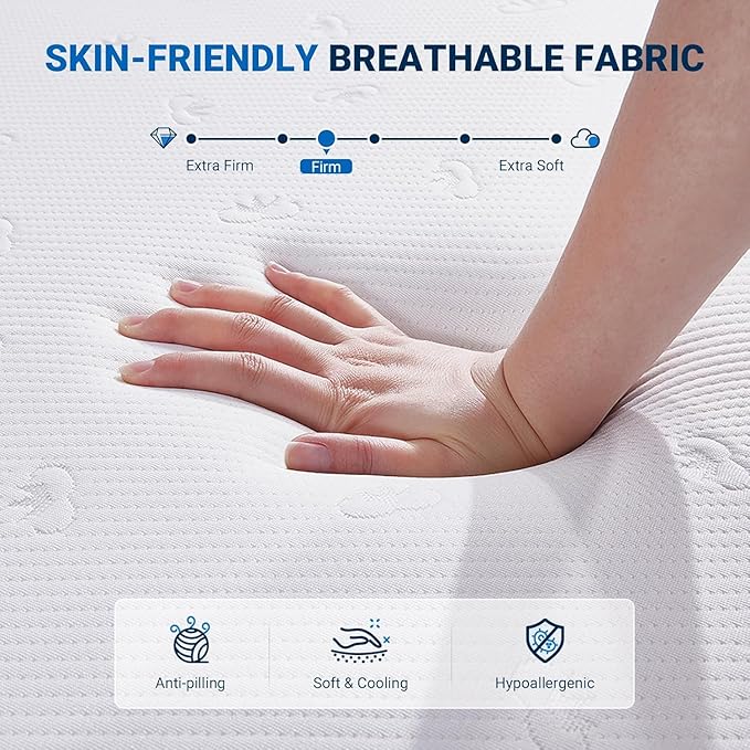Avenco Queen Mattress, 12 Inch Queen Memory Foam Mattress in a Box for Refresh Sleep & Pressure Relief, CertiPUR-US Certified Firm Queen Size Mattresses