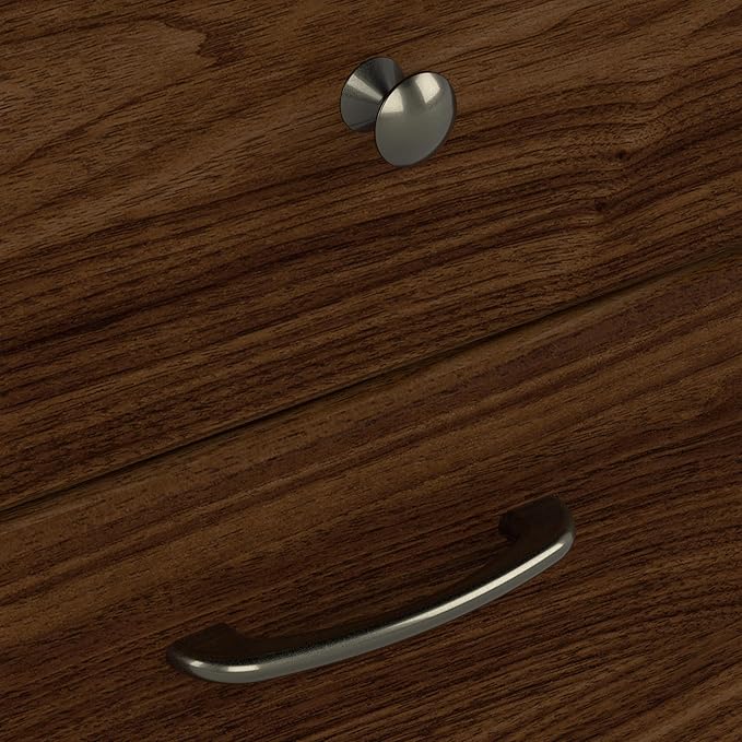 Bush Furniture Cabot L Shaped Desk with Hutch | Corner Desk with Storage for Home Office in Modern Walnut | 60W L Shaped Computer Desk
