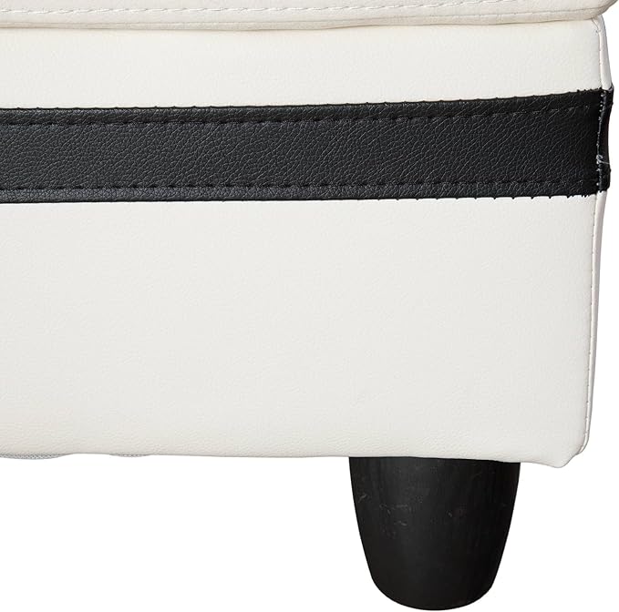 Sectional Couch with Ottoman Storage, L Shaped Sofa Furniture Sets, Modern Modular Couch Comfy Sofa for Living Room Bedroom, White
