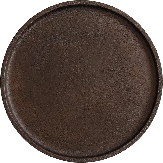Kate and Laurel Rava Modern Metal Round Drink Table, 10 x 10 x 21, Bronze, Cast Aluminum Accent Table for Use as Indoor Plant Stand or Living Room Decor Piece