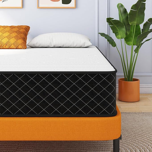 Double Mattress, 10 Inch Hybrid Memory Foam Full Size Mattress, Full Bed Mattres in a Box Pressure Relief & Firm Mattresses,Double Size Matress
