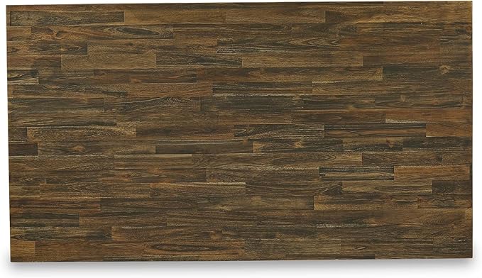 East West Furniture V677DR124-5 5 Piece Dining Room Table Set Includes a Rectangle Kitchen Table with V-Legs and 4 Black Color Linen Fabric Parson Dining Chairs, 40x72 Inch, Multi-Color