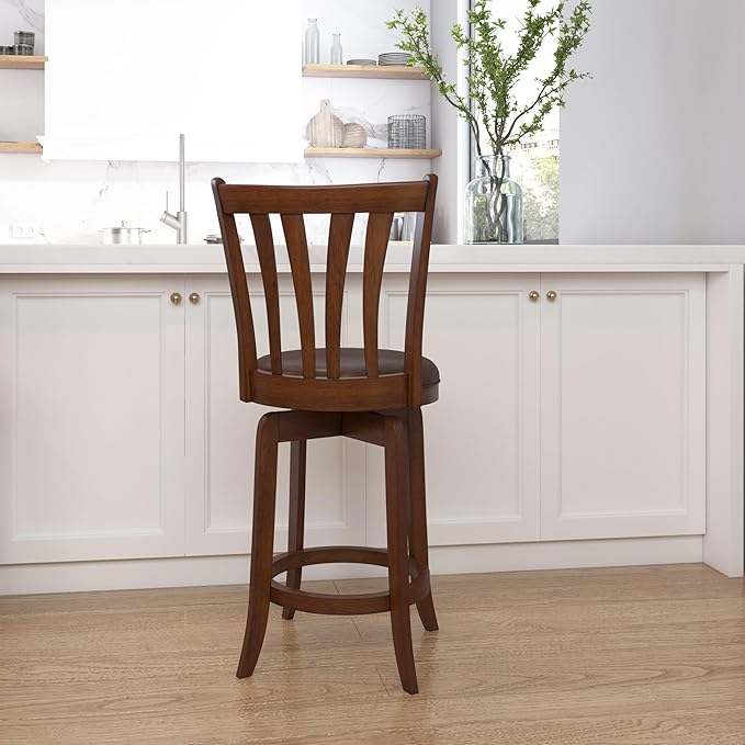 Hillsdale Savana Swivel Counter Stool, Cherry