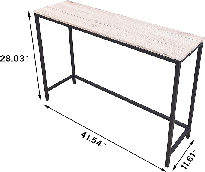 Console Table for Entryway Narrow Sofa Tables Entryway Table Rustic Narrow Entrance Console Table Front Door Console Table Accent Table for Living Room Entryway Corridor Hallway Natural Wood Color