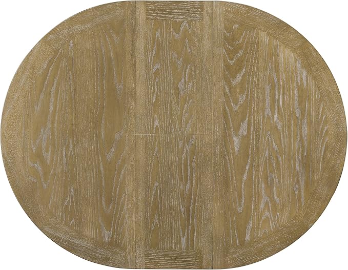 Need 42 Inch Round Dining Table Extendable to 54 Inch with 12" Leaf, Retro Expandable Kitchen Table for Dining Room & Living Room, Solid Wood (Natural Wood Wash)