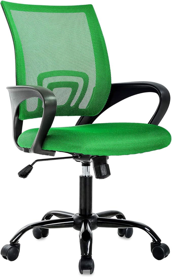 Ergonomic Office Chair Cheap Desk Chair Mesh Executive Computer Chair Lumbar Support for Women&Men, Green