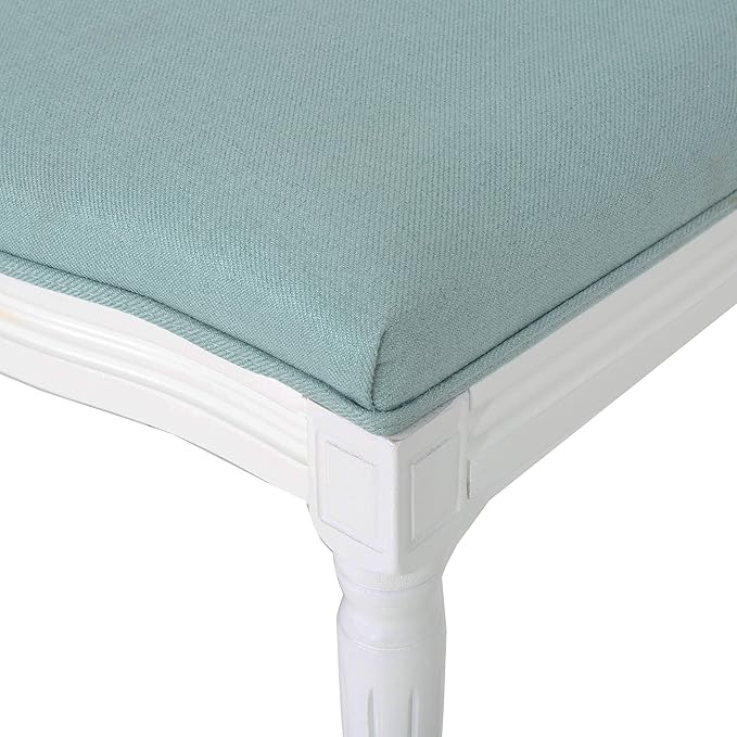 Christopher Knight Home Phinnaeus Fabric Dining Chairs, 2-Pcs Set, Light Blue