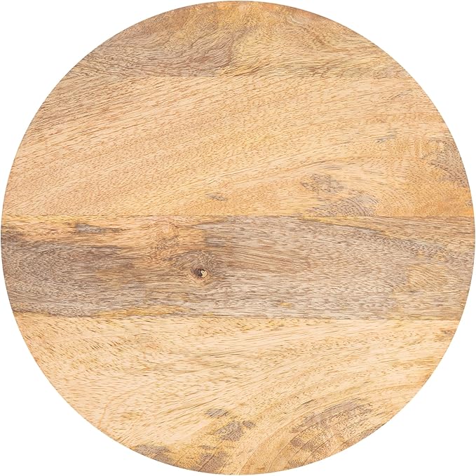 Kate and Laurel Talcott Modern Round Wood Side Table, 12 x 12 x 28, Natural Wood, Transitional Decorative Two-Tier End Table for Use as a Bedroom Nightstand or Living Room Plant Stand
